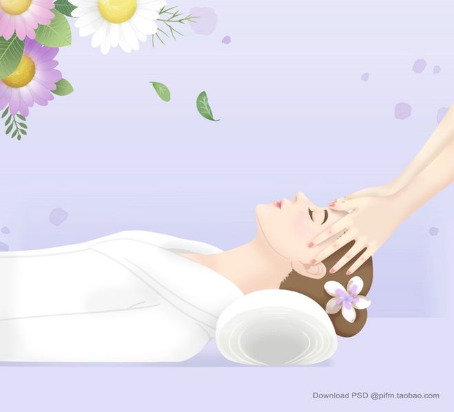 精油与艺术之美 SPA护理插画海报的魅力呈现